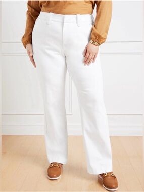 Talbots White Boot Cut Pants